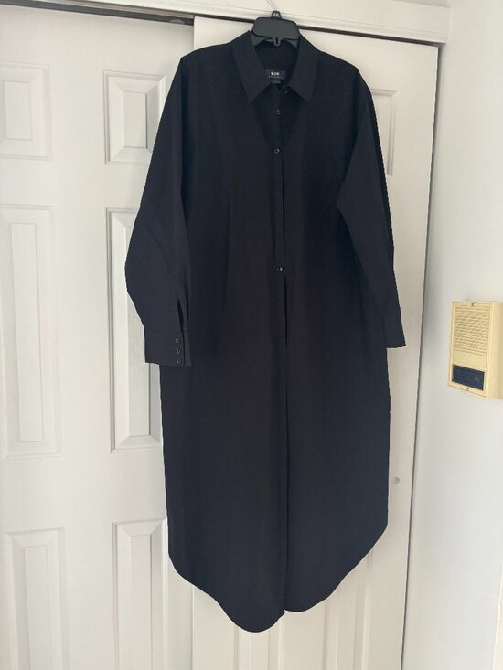 Maeve Dresses & Skirts - EUC Maeve by Anthropologie Black long shirt dress sz XL